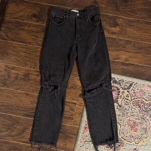 Abercrombie & Fitch Black High Rise Women Jeans
